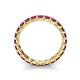 6 - Laida 3.00 mm Rhodolite Garnet Eternity Band 