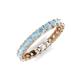 5 - Laida 3.00 mm Aquamarine Eternity Band 
