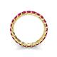 6 - Laida 3.00 mm Ruby Eternity Band 