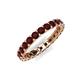 5 - Laida 3.00 mm Red Garnet Eternity Band 