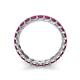 6 - Laida 3.00 mm Rhodolite Garnet Eternity Band 