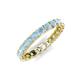 5 - Laida 3.00 mm Aquamarine Eternity Band 