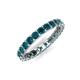 5 - Laida 3.00 mm Blue Diamond Eternity Band 