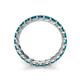 6 - Laida 3.00 mm Blue Diamond Eternity Band 