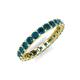 5 - Laida 3.00 mm Blue Diamond Eternity Band 