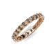 5 - Laida 3.00 mm Smoky Quartz Eternity Band 