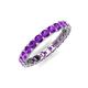 5 - Laida 3.00 mm Amethyst Eternity Band 