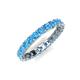5 - Laida 3.00 mm Blue Topaz Eternity Band 