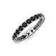 5 - Laida 3.00 mm Black Diamond Eternity Band 