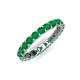 5 - Laida 3.00 mm Emerald Eternity Band 