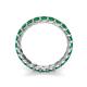 6 - Laida 3.00 mm Emerald Eternity Band 