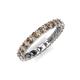 5 - Laida 3.00 mm Smoky Quartz Eternity Band 