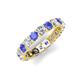 5 - Laida 3.40 mm Tanzanite and Diamond Eternity Band 