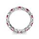 6 - Laida 3.40 mm Pink Tourmaline and Diamond Eternity Band 