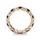 6 - Laida 3.40 mm Red Garnet and Diamond Eternity Band 