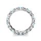 6 - Laida 3.40 mm Aquamarine and Diamond Eternity Band 