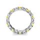 6 - Laida 3.40 mm Yellow and White Diamond Eternity Band 
