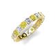 5 - Laida 3.40 mm Yellow and White Diamond Eternity Band 