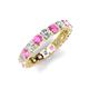 5 - Laida 3.40 mm Pink Sapphire and Diamond Eternity Band 