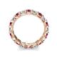 6 - Laida 3.40 mm Pink Tourmaline and Diamond Eternity Band 