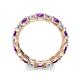 6 - Laida 3.40 mm Amethyst and Diamond Eternity Band 