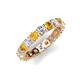 5 - Laida 3.40 mm Citrine and Diamond Eternity Band 