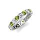 5 - Laida 3.40 mm Peridot and Diamond Eternity Band 