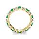 6 - Laida 3.40 mm Emerald and Diamond Eternity Band 