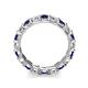 6 - Laida 3.40 mm Blue Sapphire and Diamond Eternity Band 