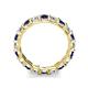 6 - Laida 3.40 mm Blue Sapphire and Diamond Eternity Band 