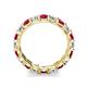 6 - Laida 3.40 mm Ruby and Diamond Eternity Band 