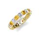 5 - Laida 3.40 mm Citrine and Diamond Eternity Band 