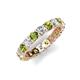 5 - Laida 3.40 mm Peridot and Diamond Eternity Band 