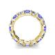 5 - Laida 4.00 mm Tanzanite and Lab Grown Diamond Eternity Band 