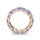 5 - Laida 4.00 mm Tanzanite and Lab Grown Diamond Eternity Band 
