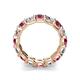 5 - Laida 4.00 mm Pink Tourmaline and Lab Grown Diamond Eternity Band 