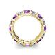 5 - Laida 4.00 mm Amethyst and Lab Grown Diamond Eternity Band 