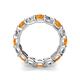 5 - Laida 4.00 mm Citrine and Lab Grown Diamond Eternity Band 