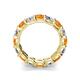 5 - Laida 4.00 mm Citrine and Lab Grown Diamond Eternity Band 