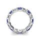 5 - Laida 4.00 mm Iolite and Lab Grown Diamond Eternity Band 