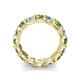 5 - Laida 4.00 mm Peridot and Lab Grown Diamond Eternity Band 