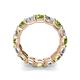 5 - Laida 4.00 mm Peridot and Lab Grown Diamond Eternity Band 