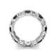 5 - Laida 4.00 mm Black Diamond and Lab Grown Diamond Eternity Band 