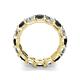 5 - Laida 4.00 mm Black Diamond and Lab Grown Diamond Eternity Band 