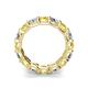 5 - Laida 4.00 mm Yellow Sapphire and Lab Grown Diamond Eternity Band 