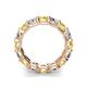 5 - Laida 4.00 mm Yellow Sapphire and Lab Grown Diamond Eternity Band 
