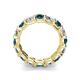 5 - Laida 4.00 mm London Blue Topaz and Lab Grown Diamond Eternity Band 