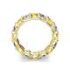 5 - Laida 4.00 mm Yellow Diamond and Lab Grown Diamond Eternity Band 