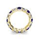 5 - Laida 4.00 mm Blue Sapphire and Lab Grown Diamond Eternity Band 