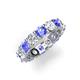 4 - Laida 4.00 mm Tanzanite and Lab Grown Diamond Eternity Band 